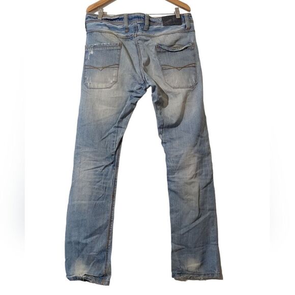 Alcott Supreme Denim 5 Tasche Distressed Men's Jeans Size 50 EU 34 US - Picture 4 of 9